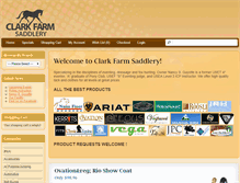 Tablet Screenshot of clarkfarmsaddlery.com